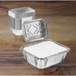 squre silver containers